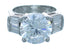 Cubic Zirconia Authentic Sterling Silver Ring Size 9 AX71337